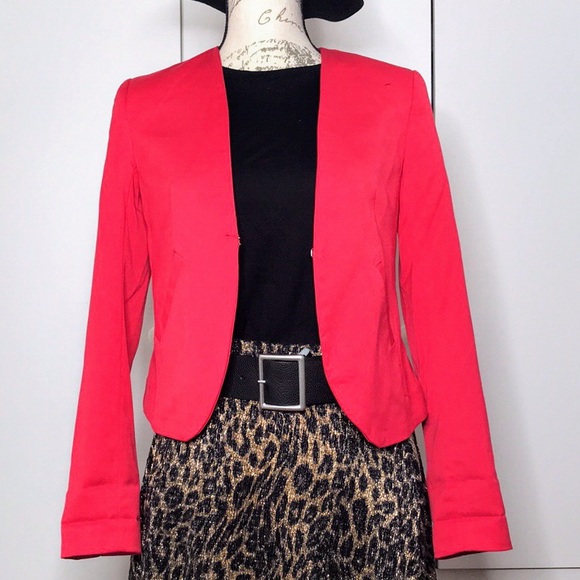 Red blazer jacket - Picture 6 of 9